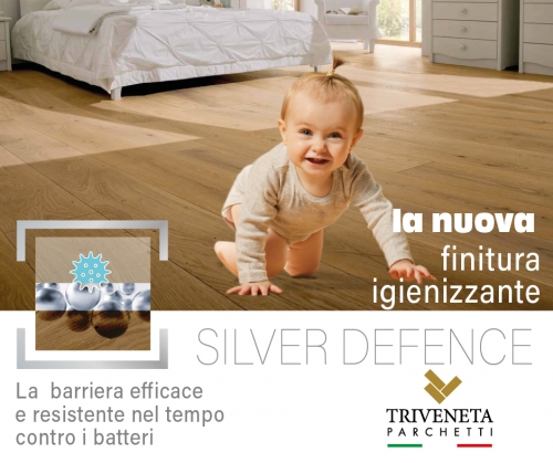 La nuova finitura igienizzante Silver Defence - Triveneta Parchetti